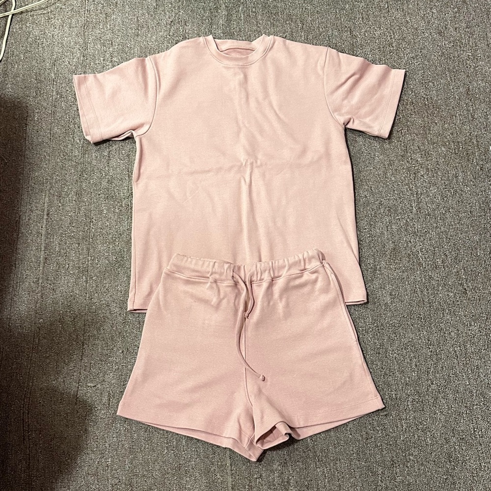 Pink T-Shirt and Shorts Set